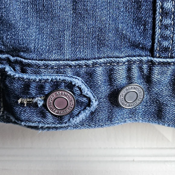 NWOT,♧Lucky Brand♧ Blue Denim Jacket, Size S, NWOT - Picture 7 of 9
